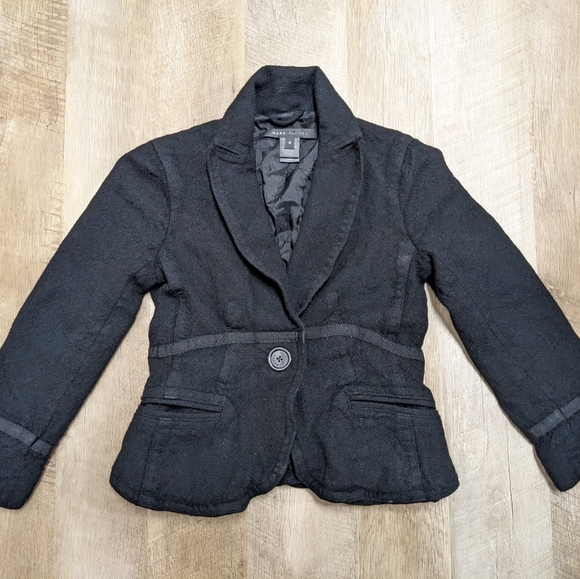 Marc Jacobs Black Wool Blend Blazer Jacket - Picture 6 of 10